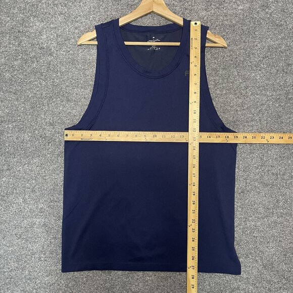Fabletics Mens Navy Blue Tank Top M Sleeveless Activewear - Picture 5 of 5
